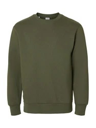 SELECTED HOMME Sweatshirt 'SLHDAN' oliv