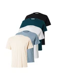 ABOUT YOU Shirt 'Peter' beige / türkis / schwarz ABOUT YOU Shirt 'Peter' beige / türkis / schwarz