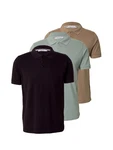 ABOUT YOU Polo/ Shirt 'Robin' (OCS) braun / hellgrün / schwarz