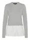 VERO MODA Pulover 'JOSE'  siva / bijela