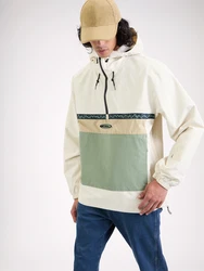 QUIKSILVER Sportjacke 'STEEZE' beige/navy/apfel