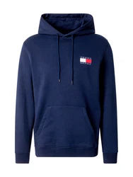 Tommy Jeans Sweatshirt 'ESSENTIAL' marineblau/hellrot/weiß