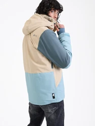 PROTEST Sportjacke ENSTONE beige / taubenblau / hellblau