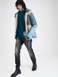 PROTEST Sportjacke ENSTONE beige / taubenblau / hellblau