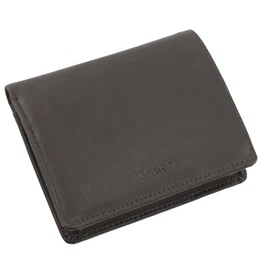Brooklyn Geldbörse Leder 9 cm dunkelbraun
