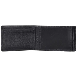Buddy Geldbrse Leder 10 cm schwarz