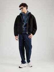 Superdry Sweatshirt Essential Logo Hoodie blaumeliert/schwarz