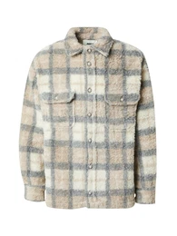 Jacke 'DITA' beige / hellbeige / dunkelgrau