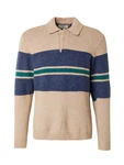 Blend Pullover marine/hellbraun/grün