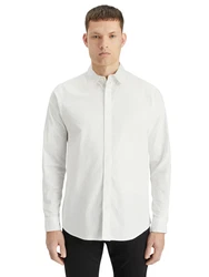 SCOTCH & SODA Hemd Langarmhemd weiß