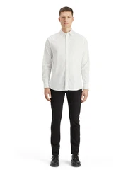 SCOTCH & SODA Hemd Langarmhemd weiß