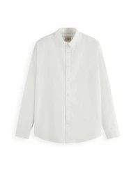 SCOTCH & SODA Hemd Langarmhemd weiß