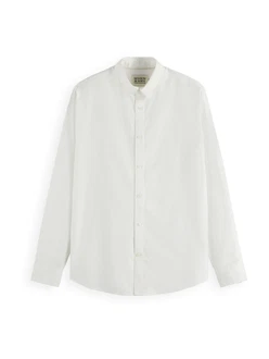 SCOTCH & SODA Hemd Langarmhemd weiß