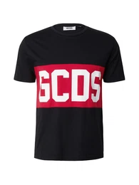 T-Shirt rot / schwarz / wei