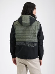 CAMP DAVID Übergangsjacke khaki/schwarz/weiß