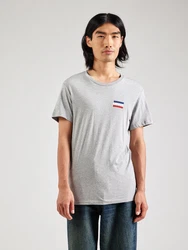 LEVI'S T-Shirt '2 Pack Crewneck Graphic' navy/graumeliert/rot/wei