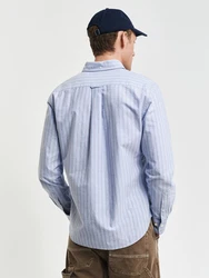 GANT Hemd Reg Oxford Stripe Shirt blau/pastellblau/hellrot