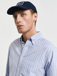 GANT Hemd Reg Oxford Stripe Shirt blau/pastellblau/hellrot