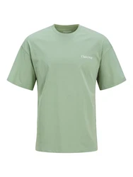JACK & JONES T-Shirt 'JJEBradley' limette/pastellgrün/weiß
