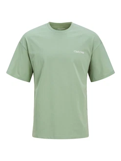 JACK & JONES T-Shirt 'JJEBradley' limette/pastellgrün/weiß