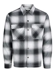 JACK & JONES Jacke JCOCHARLIE graumeliert/schwarz/weiß