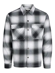 JACK & JONES Jacke JCOCHARLIE graumeliert/schwarz/weiß