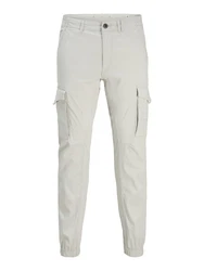 Jack & Jones Cargohose JJIPaul JJFLake (1-tlg) hellgrau