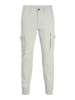 Jack & Jones Cargohose JJIPaul JJFLake (1-tlg) hellgrau
