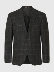 SELECTED HOMME Sakko brokat/dunkelgrau/weiß