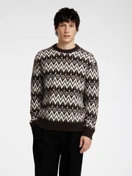 SELECTED HOMME Pullover SLHPine schoko/wei