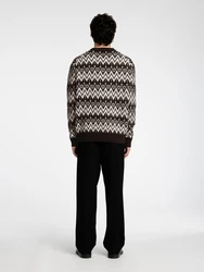 SELECTED HOMME Pullover SLHPine schoko/wei