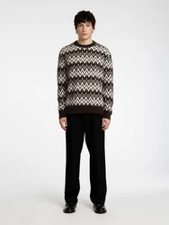 SELECTED HOMME Pullover SLHPine schoko/wei