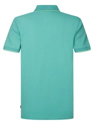 Petrol Industries Poloshirt 'Wave' türkis/hellgrün/weiß