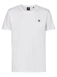 Petrol Industries Rundhalsshirt mit Logo marineblau/blutrot/weiß