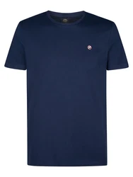 Petrol Industries Rundhalsshirt mit Logo marineblau