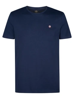 Petrol Industries Rundhalsshirt mit Logo marineblau