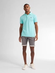 Petrol Industries Poloshirt 'Dolphin' aqua/dunkelblau/rot/weiß