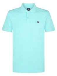 Poloshirt 'Dolphin' aqua / dunkelblau / rot / wei