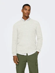 Only & Sons Pullover ONSTEGAN weiß