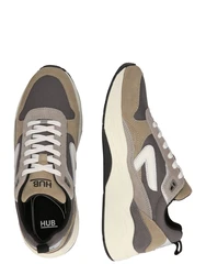 HUB Sneaker Glide S43 taupe/greige/dunkelgrau/wei