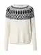 VERO MODA Svetr 'VMSimone'  krémová / černá