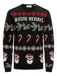 ONLY & SONS Pullover ONSXmas grün/dunkelrot/schwarz/weiß