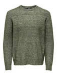 Only & Sons Pullover ONSTEGAN schilf/offwhite