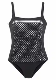 Stahovací plavky černá / bílá