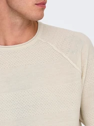 ONLY & SONS Pullover hellbeige