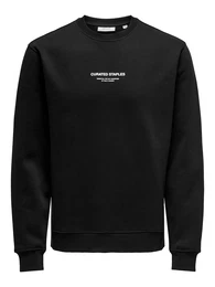 Sweatshirt 'ONSCurated' schwarz / wei