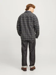 JACK & JONES JORVesterbro Hemd/Jacke hellgelb / graumeliert / schwarz / schwarzmeliert