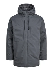 JACK & JONES Jacke 'JJPayne' dunkelgrau/schwarz