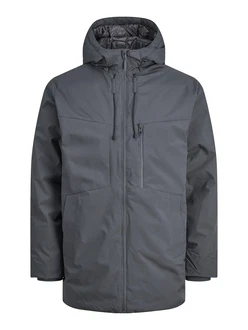 JACK & JONES Jacke 'JJPayne' dunkelgrau/schwarz