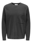 Only & Sons Pullover 'ONSLAMAI' dunkelgrau